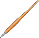 Gペンのペン軸のイラストです。