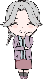 おばあちゃんのイラストです。