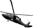 被災地で活躍する航空自衛隊の輸送ヘリコプターuh-60jのイラストです。トーンなし、Comic studioデータはヴァリアントをご覧ください。