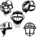 キャッチャーマスクの３Dレンダリング画像です。