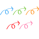  矢印5点セット