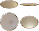 丸いトレイの３Ｄレンダリング画像です。